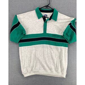 Vintage Greenline International Polo Shirt 90s Color Block Mens XL Preppy Golf